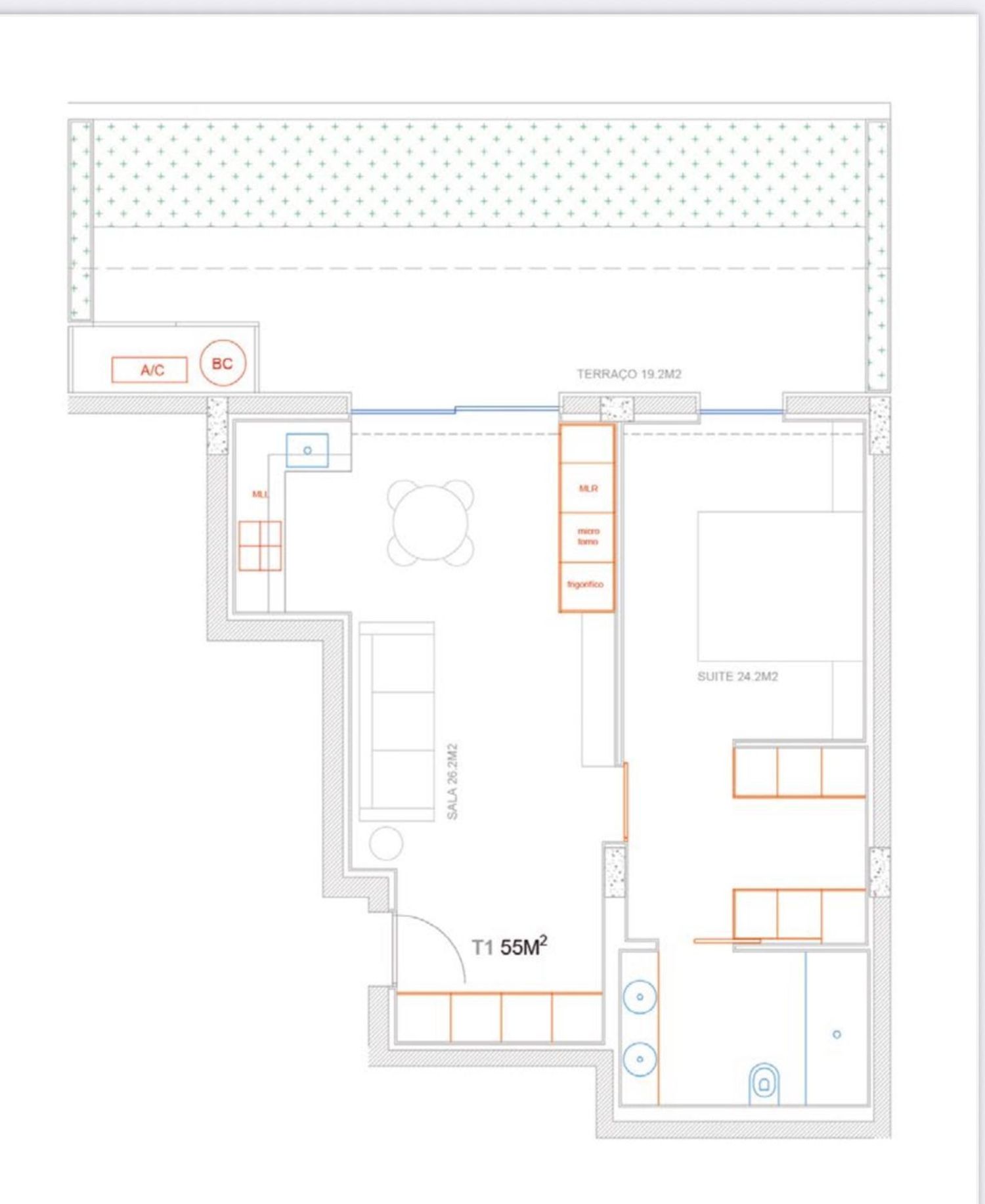 Apartamento T1 Novo com Terraço em Guimarães 5